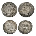 English Tudor Coins - Mary and Elizabeth I - Groat and Sixpence [2]