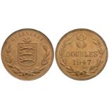 World Coins - Guernsey - 1947 - 8 Doubles