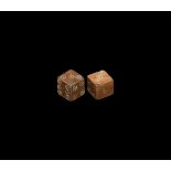 Roman Bone Dice Pair