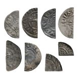 English Medieval Coins - Henry II to Henry III - Short Cross Cut Halfpennies and Farthings [8]