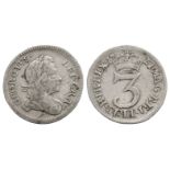 English Milled Coins - George I - 1721 - Threepence