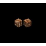 Roman Bone Dice Pair