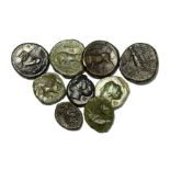 Ancient Greek Coins - Mixed Bronzes Group [9]