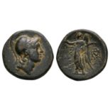 Ancient Greek Coins - Aiolis - Aigai - Athena Bronze