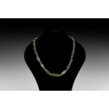 Natural History - Green Jasper Bead Necklace