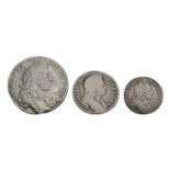 English Milled Coins - William III - 1696 - Halfcrown, Shilling and Sixpence [3]