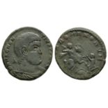 Roman Imperial Coins - Magnentius - Emperor Spearing Enemy Follis