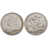 English Milled Coins - Victoria - 1893 LVI - Crown