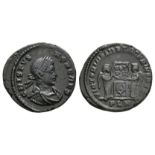 Roman Imperial Coins - Crispus - London - Two Victories Bronze