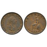 English Milled Coins - George III - 1799 - Farthing