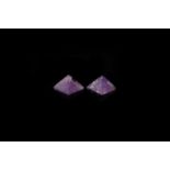 Natural History - Fluorite Pyramid Mineral Specimen Pair