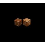 Roman Bone Dice Pair