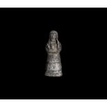 Western Asiatic Assyrian Silver Statuette