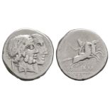 Roman Republican Coins - C Marcius Censorinus - Desultor Denarius
