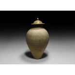 Chinese Tang White Ware Lidded Jar