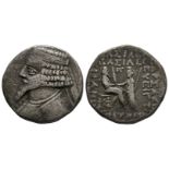 Ancient Greek Coins - Parthia - Praates IV - Tetradrachm