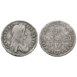 English Milled Coins - Charles II - 1663 - Shilling