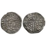 English Medieval Coins - Edward I - Newcastle upon Tyne - Long Cross Penny