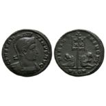Roman Imperial Coins - Constantine I (the Great) - London - Captives and Vexillum Bronze