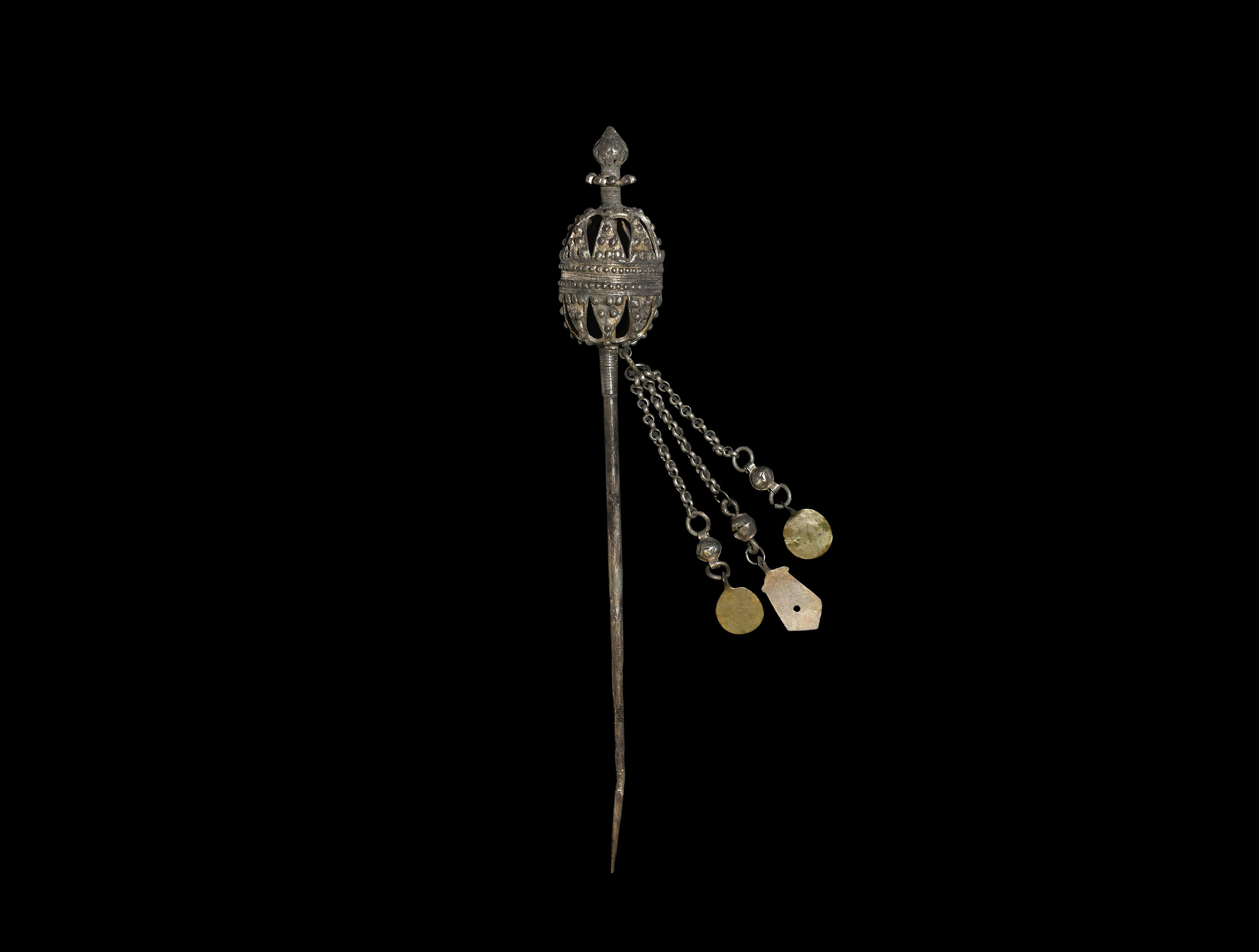 Post Medieval Silver Architectural Pin