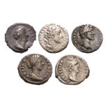Roman Imperial Coins - Antoninus Pius to Marcus Aurelius - Denarii Group [5]