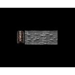 Western Asiatic Sumerian Cylinder Seal with Fish