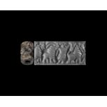 Western Asiatic Archaic Cylinder Seal with Figures