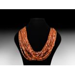 Natural History - Carnelian Bead Necklace String Group
