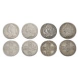 English Milled Coins - George II - 1746, 1754, 1758 - Sixpences [4]