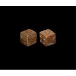 Roman Bone Dice Pair