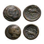 Ancient Greek Coins - Macedonia - Philip II and Interregnum Bronzes [2]