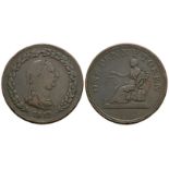 British Tokens - Not Local Issues - 1812 - Portrait Token Penny