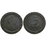 English Milled Coins - George III - 1797 - Cartwheel Twopence