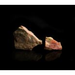 Natural History - Pink Rhodonite Mineral Specimen Group