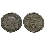 Roman Imperial Coins - Constantius II - Camp Gate Bronze