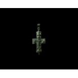 Byzantine Reliquary Cross Pendant