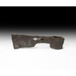Medieval Socketted Axehead with Maker's Mark