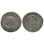 Roman Imperial Coins - Constantine II (under Constantine I) - Camp Gate Bronze