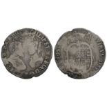 English Tudor Coins - Philip and Mary - 1555 - Shilling