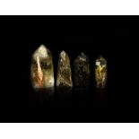 Natural History - Large Polished Smoky Quartz Crystal Point Collection