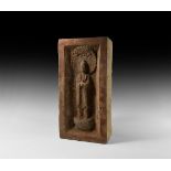 Large Chinese Northern Wei Buddha Brick