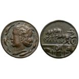 Ancient Greek Coins - Sicily - Syracuse - Dionysios I - Replica Charioteer Dekadrachm