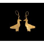 Byzantine Gold Dove Earrings