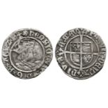 English Tudor Coins - Henry VIII - Profile Halfgroat