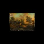 Post Medieval Alexander Géré Rural Landscape Oil Painting