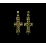 Byzantine Reliquary Cross Pendant