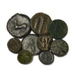 Ancient Greek Coins - Mixed Bronzes Group [9]