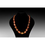 Natural History - Carnelian Bead Necklace