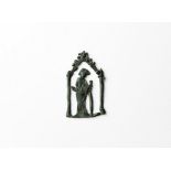 Medieval Pilgrim's Badge with Saint