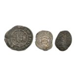 English Medieval Coins - Edward I and Later - Long Cross Penny, Halfpenny and Farthing